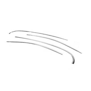 Cornici superiori finestrini acciaio inox (4 pz) Renault Fluence 2009-2016 foto 3