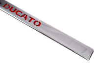 Fiat Ducato 2006-2025 Modanatura LED sopra la targa (acciaio inox) Illuminazione LED blu foto 4