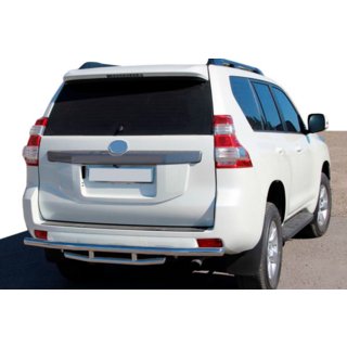 Barra Posteriore AK002-2v1 (Acciaio Inox) Toyota Land Cruiser Prado 150 2009-2023 foto 1