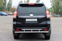 Toyota Land Cruiser Prado 150 2009-2023 Barra Posteriore AK002-2v2 (Acciaio Inox) foto 2