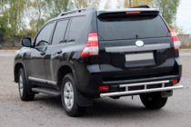 Toyota Land Cruiser Prado 150 2009-2023 Barra Posteriore AK002-2v2 (Acciaio Inox) foto 3