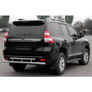 Barra Posteriore AK002-2v2 (Acciaio Inox) Toyota Land Cruiser Prado 150 2009-2023 foto 1