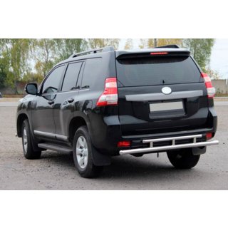 Barra Posteriore AK002-2v2 (Acciaio Inox) Toyota Land Cruiser Prado 150 2009-2023 foto 3