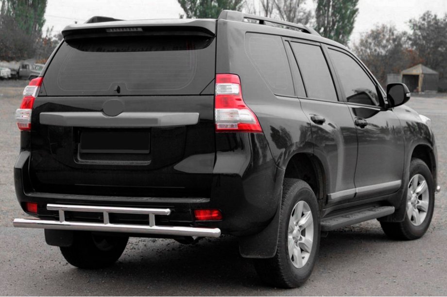 Toyota Land Cruiser Prado 150 2009-2023 Barra Posteriore AK002-2v2 (Acciaio Inox) Image