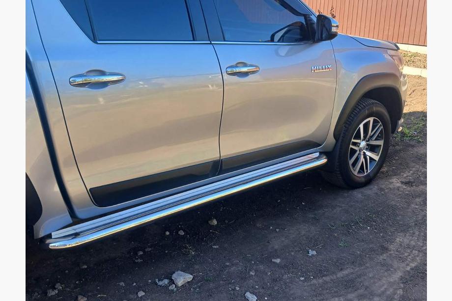 Toyota Hilux 2015- Pedane Laterali KB001 Acciaio Inox 60 mm Foto 4