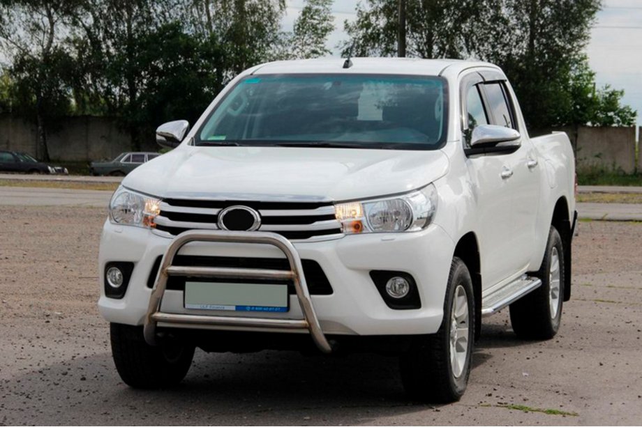 Toyota Hilux 2015- Protezione Anteriore WT023 (Acciaio Inox) Foto 1