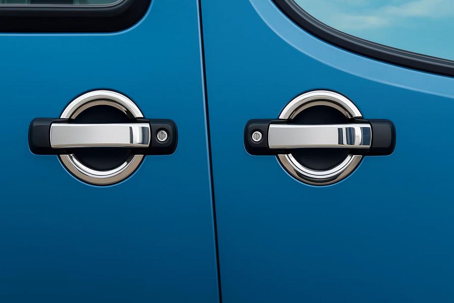 Fiat Doblo I 2001-2005 Coperture Maniglie Porta Cromate (4 pz, Acciaio Inox) Image