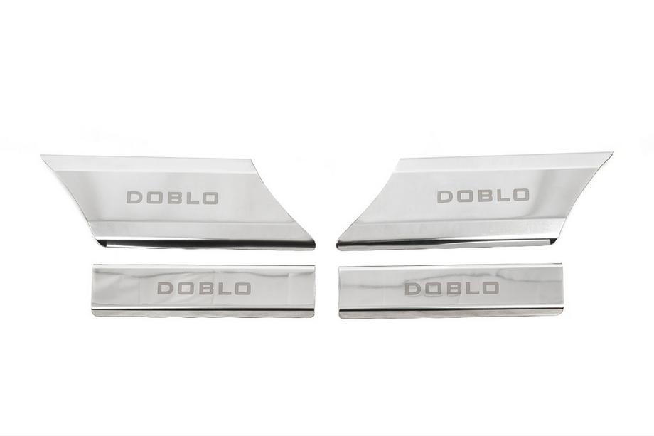 Fiat Doblo I 2001-2005 Battitacco interni (Carmos V1, acciaio inox) 4 Porte Image