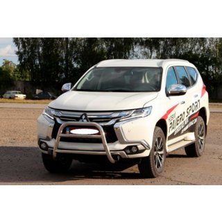 Protezione Anteriore WT022 Acciaio Inox Mitsubishi Pajero Sport 2015- foto 3