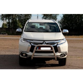 Protezione Anteriore WT022 Acciaio Inox Mitsubishi Pajero Sport 2015- foto 2