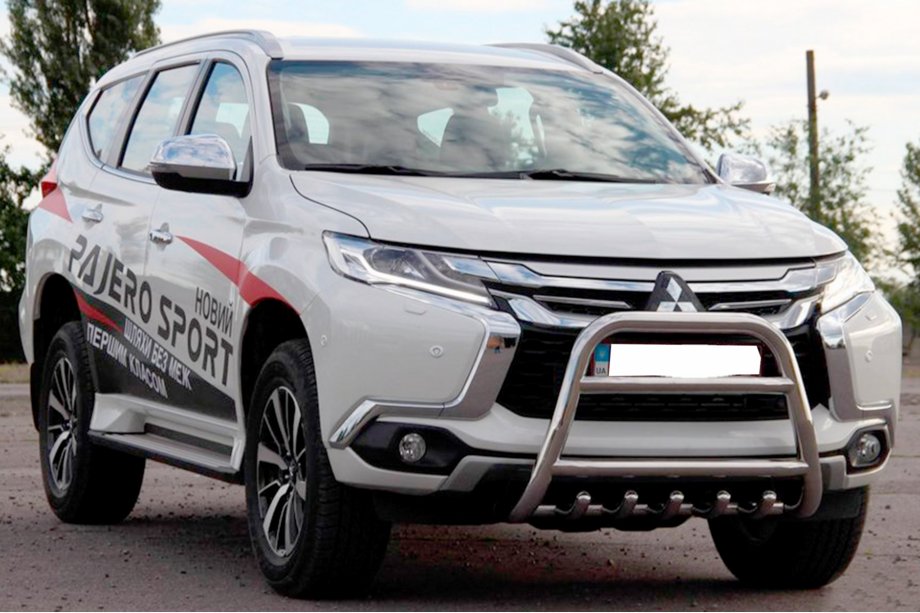 Mitsubishi Pajero Sport 2015- Parabulloni WT008 (Acciaio Inox) Foto 2