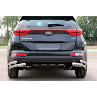 Protezione Posteriore Angolari Doppi AK003 Doppio (Acciaio Inox) Kia Sportage 2015-2021 foto 1