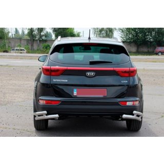 Protezione Posteriore Angolari Doppi AK003 Doppio (Acciaio Inox) Kia Sportage 2015-2021 foto 3