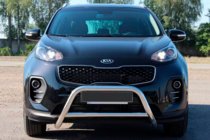 Kia Sportage 2015-2021 Protezione Anteriore WT006 (Acciaio Inox) foto 1