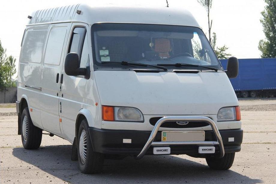 Ford Transit 1991-2000 Protezione Anteriore WT006 (Acciaio Inox) Image