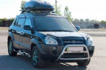 Hyundai Tucson JM 2004- Protezione Anteriore WT025 (Acciaio Inox) foto 3