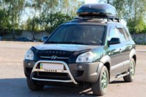 Hyundai Tucson JM 2004- Protezione Anteriore WT025 (Acciaio Inox) foto 2