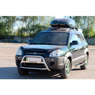 Protezione Anteriore WT025 (Acciaio Inox) Hyundai Tucson JM 2004- foto 2