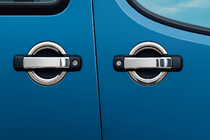 Fiat Doblo I 2005-2010 Coperture Maniglie Porta Cromate (4 pz, Acciaio Inox) foto 2