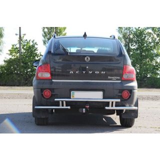 Protezione Posteriore AK005-2 (Acciaio Inox) SsangYong Action 2005-2018 foto 2