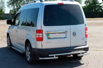 Volkswagen Caddy 2004-2010 Barra posteriore AK003-2 (2 pz, acciaio inox) foto 4