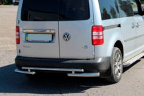 Volkswagen Caddy 2004-2010 Barra posteriore AK003-2 (2 pz, acciaio inox) foto 1