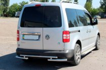 Volkswagen Caddy 2010-2015 Barra posteriore AK003-2 (2 pz, acciaio inox) foto 2