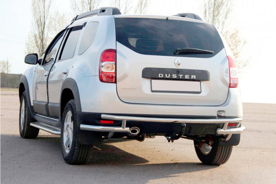 Renault Duster 2008–2017 Barra Posteriore AK005-Special (Acciaio Inox) Image