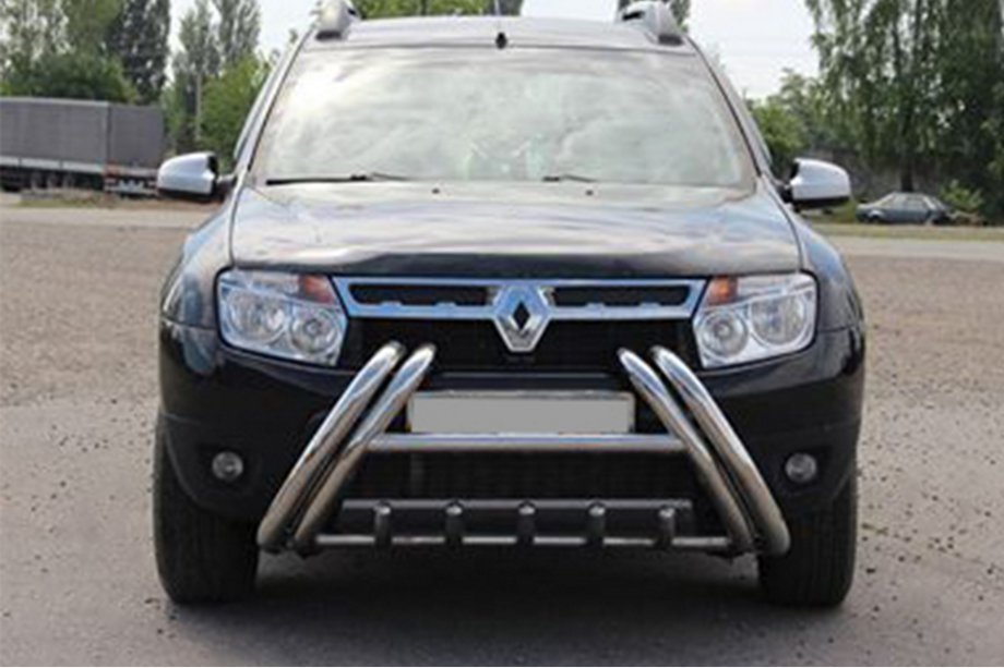 Renault Duster 2008–2017 Bull bar Kelebek WT011 (acciaio inox) Foto 3