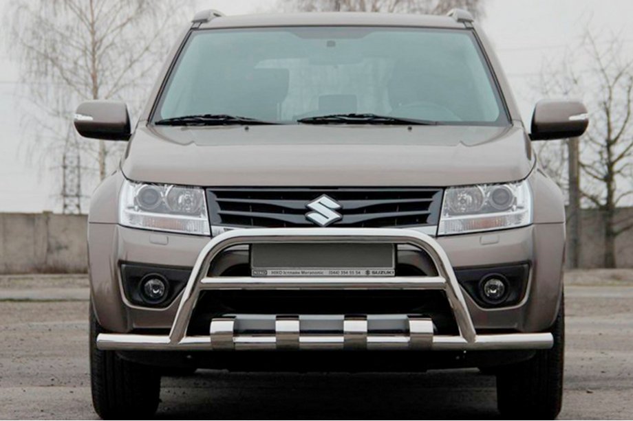 Suzuki Grand Vitara 2005-2017 Protezione Anteriore ST-WT-15 (Acciaio Inox) Image