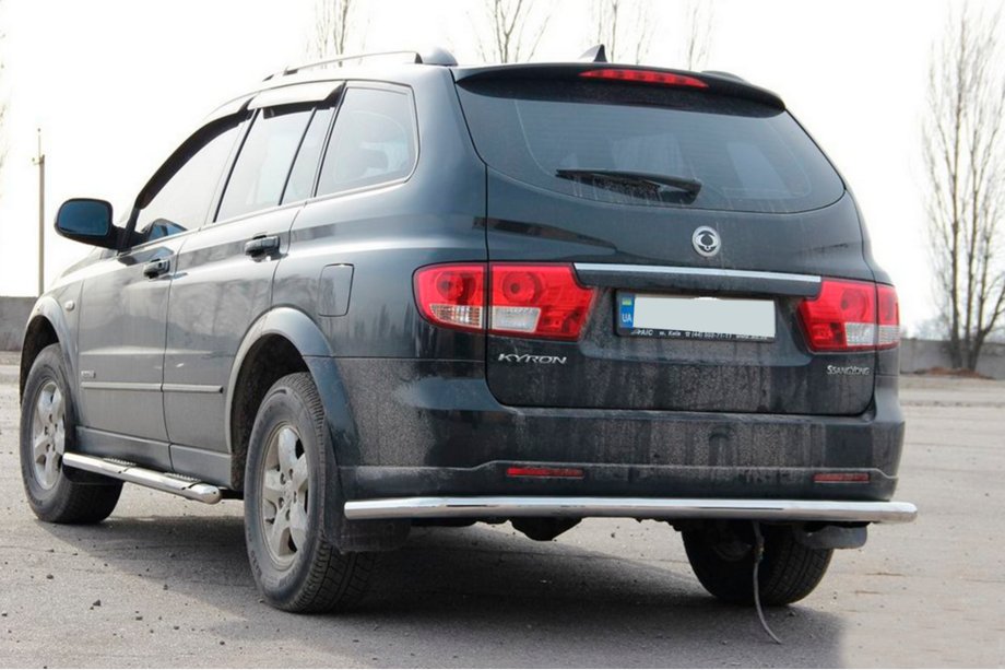 SsangYong Kyron 2005-2014 Barra Posteriore AK005 (Acciaio Inox) Foto 3