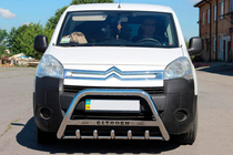 Citroen Berlingo 2008-2018 Protezione Anteriore WT004 (Acciaio Inox) foto 5