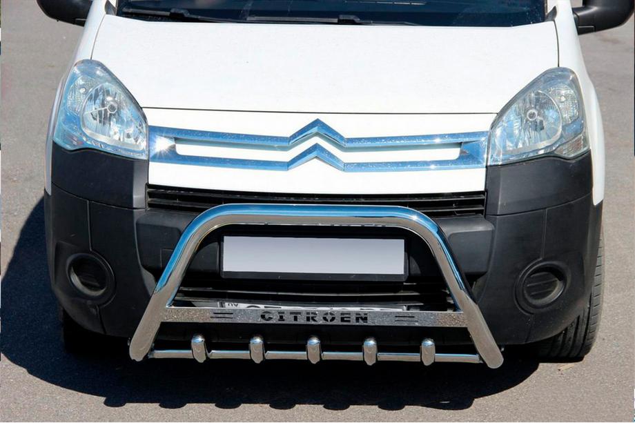 Citroen Berlingo 2008-2018 Protezione Anteriore WT004 (Acciaio Inox) Image