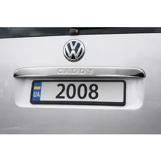 Modanatura cromata sopra la targa (1 porta, acciaio inox) foto 1