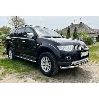 Protezione Anteriore ST015 (Acciaio Inox) Mitsubishi Pajero Sport 2008-2015 foto 1