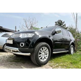 Protezione Anteriore ST015 (Acciaio Inox) Mitsubishi Pajero Sport 2008-2015 foto 2