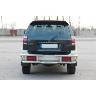 Protezione Posteriore AK-Special (Acciaio Inox) Mitsubishi Pajero Sport 1996-2007 foto 2