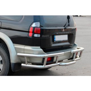 Protezione Posteriore AK-Special (Acciaio Inox) Mitsubishi Pajero Sport 1996-2007 foto 1