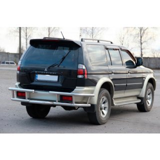 Protezione Posteriore AK-Special (Acciaio Inox) Mitsubishi Pajero Sport 1996-2007 foto 3