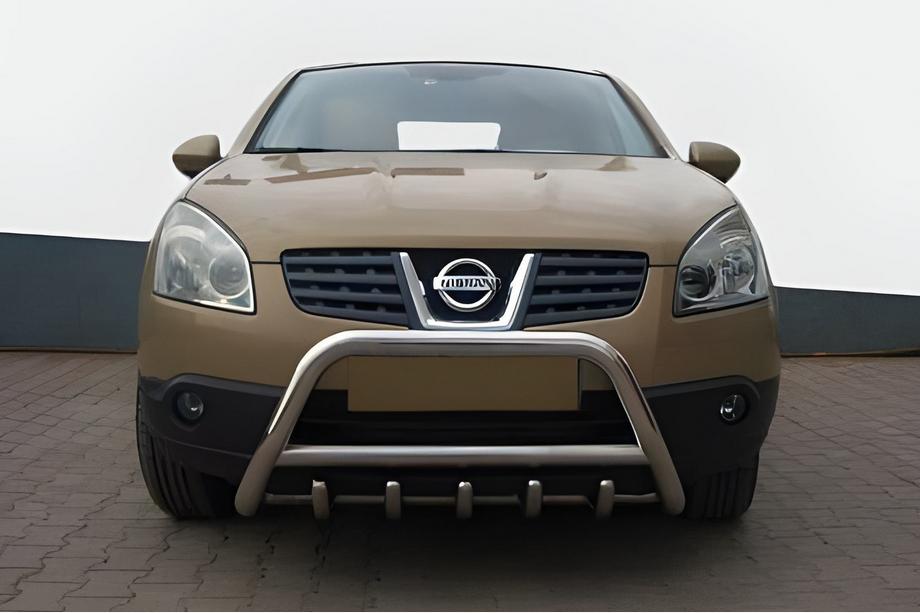 Nissan Qashqai 2010-2014 Protezione Anteriore WT003 (Acciaio Inox) 60 mm Image