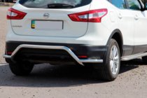Nissan Qashqai 2014-2021 Barra Posteriore AK007-Plus (Acciaio Inox) foto 1