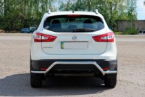 Nissan Qashqai 2014-2021 Barra Posteriore AK007-Plus (Acciaio Inox) foto 3