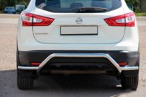 Nissan Qashqai 2014-2021 Barra Posteriore AK007-Plus (Acciaio Inox) foto 2