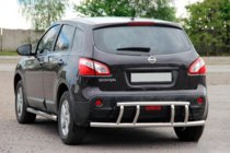 Nissan Qashqai 2010-2014 Barra Posteriore AK011 (Acciaio Inox) foto 1