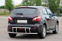 Nissan Qashqai 2010-2014 Barra Posteriore AK011 (Acciaio Inox) foto 3
