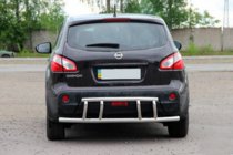 Nissan Qashqai 2010-2014 Barra Posteriore AK011 (Acciaio Inox) foto 2