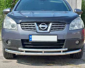 Nissan Qashqai 2007-2010 Protezione frontale doppia ST014 (acciaio inox) foto 1