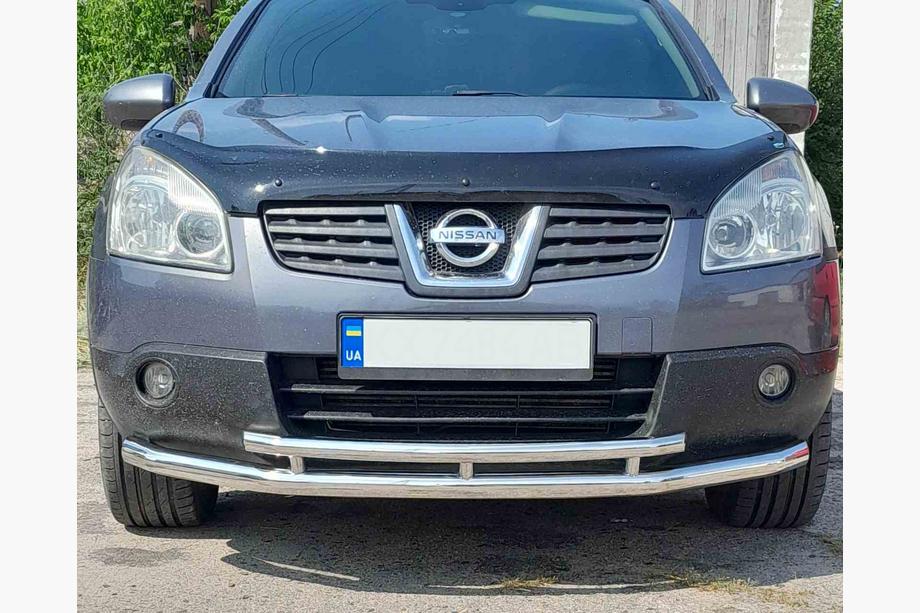 Nissan Qashqai 2007-2010 Protezione frontale doppia ST014 (acciaio inox) Image