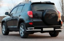 Toyota Rav 4 2006-2013 Angolari posteriori AK003-Double (2 pz, acciaio inox) foto 3