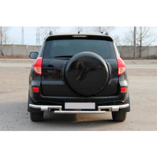 Protezione posteriore AK005-2 (2 pz, acciaio inox) Toyota Rav 4 2006-2013 foto 2